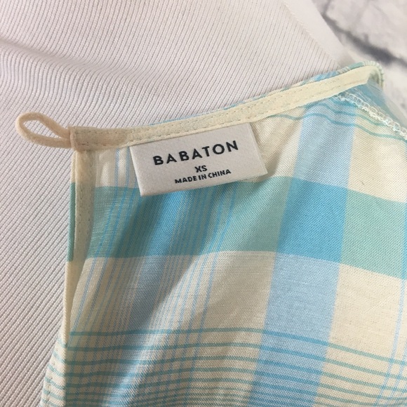LAST CALL!! NWOT Babaton Plaid Asymmetrical Detail Shell - Picture 11 of 16